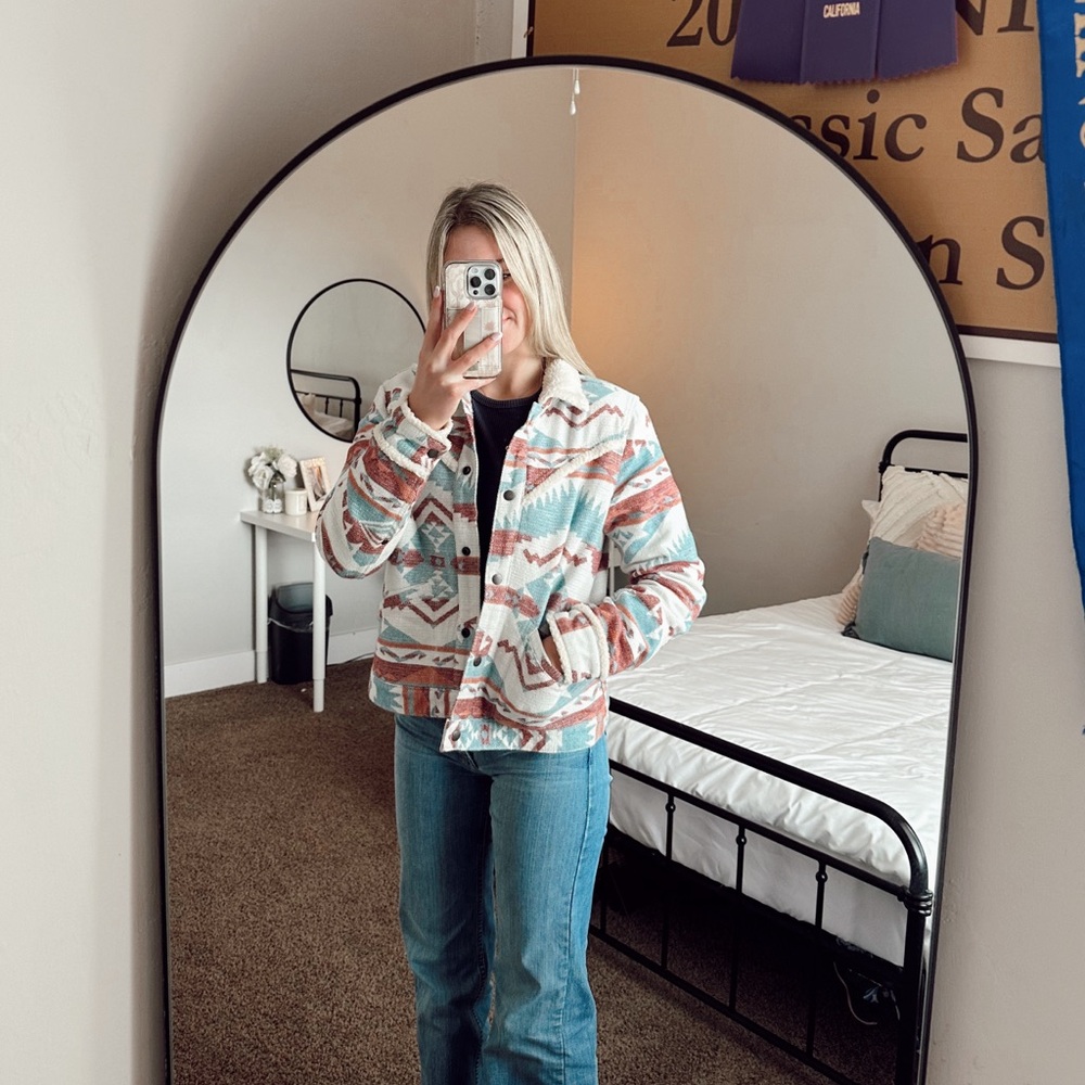 Wrangler Jacquard Jacket w/ Sherpa